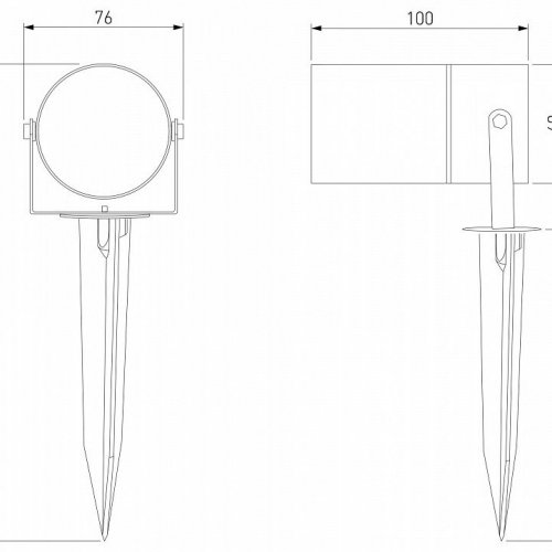 Наземный низкий светильник Elektrostandard Landscape/2 a057942