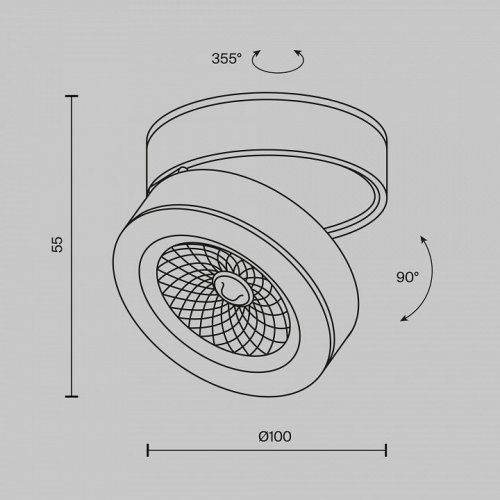 Точечный светильник Magic C022CL-12W3K-B-1