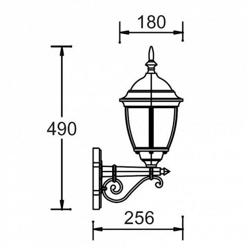 Настенный фонарь уличный Oasis Light 91201S Gb