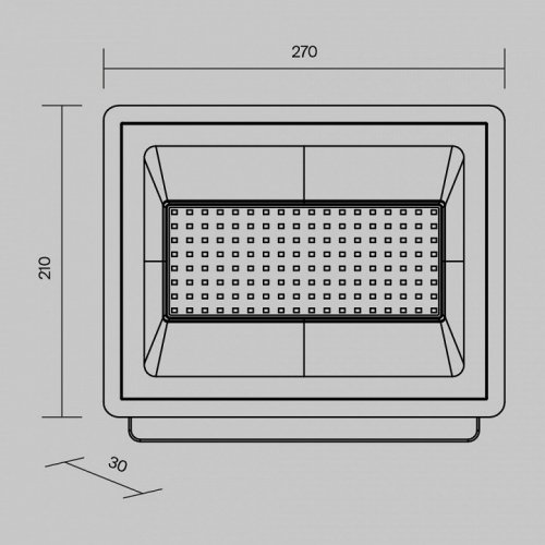 Настенно-потолочный прожектор Maytoni Flood FL001-L100B4K