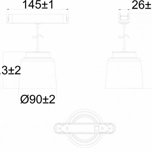 Трековый светильник AIR HANG DK5317-BK