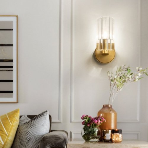 Бра Wall lamp 8816W gold/clear