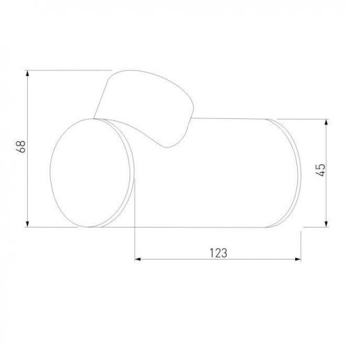 Уличный настенный светодиодный светильник Elektrostandard Ray 35134/W белый a056369