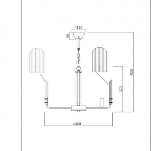 Подвесная люстра Dolce 15571-6 CR+MULT