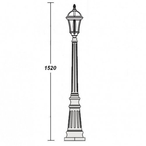 Наземный фонарь Oasis Light 95211S Gb