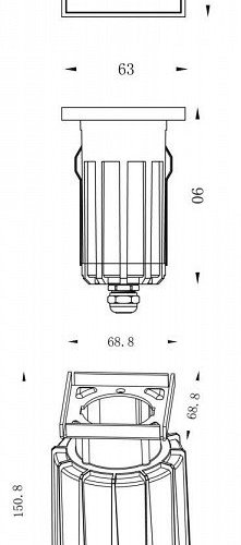 Встраиваемый светильник Deko-Light NC COB I Square 730438