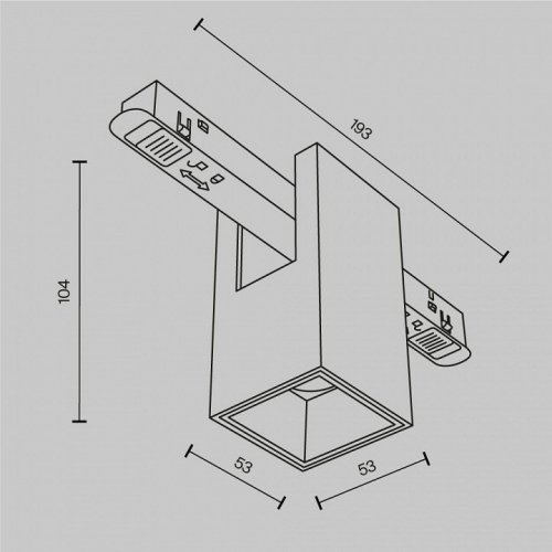 Трековый светильник Alfa TR121-4-7W-DS-W