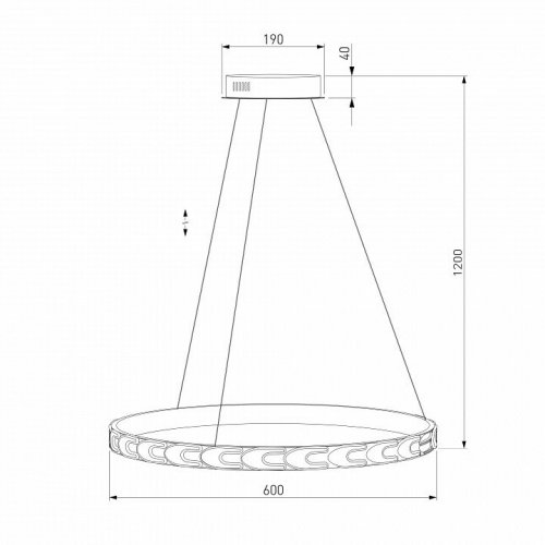 Подвесной светильник Eurosvet Chain 90163/1 сатин-никель 35W