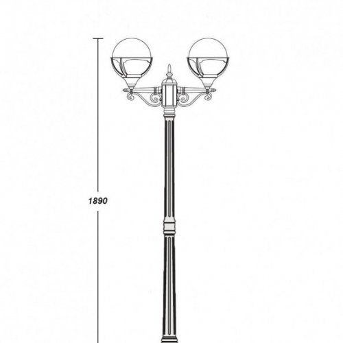 Наземный фонарь Oasis Light 88108 A Bl