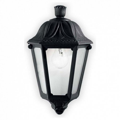 Уличный настенный светильник Ideal Lux Anna AP1 Small Nero