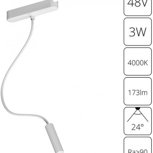 Трековый светодиодный светильник Arte Lamp Rapid A6162PL-1WH