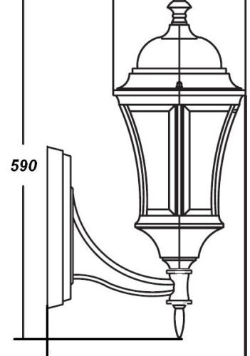 Настенный фонарь уличный Oasis_Light ASTORIA 1 L 91301L Bl