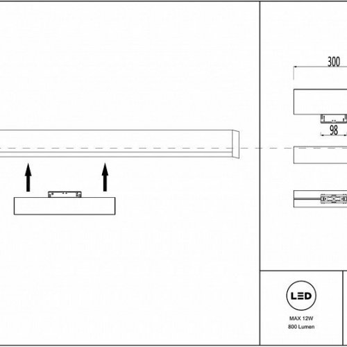 Трековый светильник Maytoni Track lamps TR012-2-12W3K-B