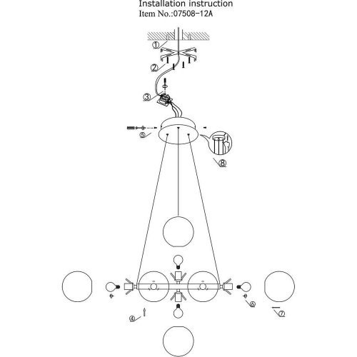 Подвесная люстра Kink Light Сида 07508-12,20