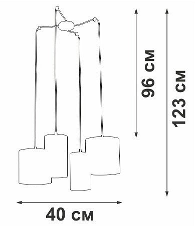 Подвесной светильник V3089-0/4S