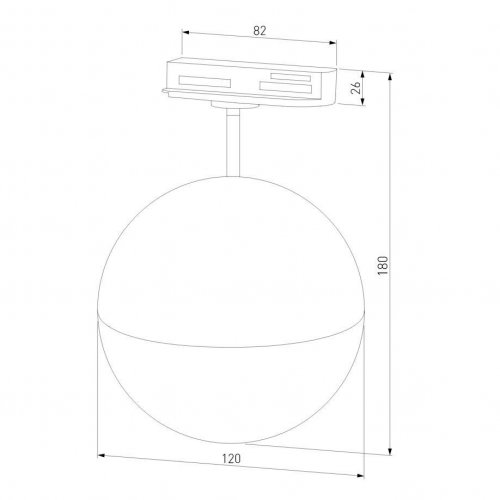 Трековый светильник Elektrostandard Glob GX53 черный MRL 1015 a053136