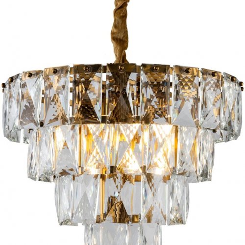 Подвесная люстра DeLight Collection Amazone KG1113P-7 brass/clear