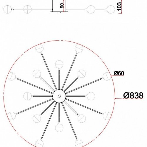 Потолочная люстра Celebrity FR5242CL-16BS