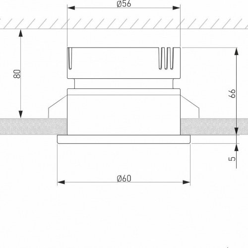 Встраиваемый светильник Elektrostandard Nuta a056780