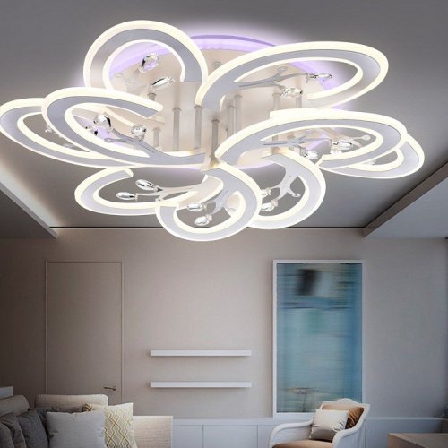 Накладной светильник Ambrella light Original 2 FA513/6+3 WH белый 216W 680*650*120 (ПДУ РАДИО 2.4G)