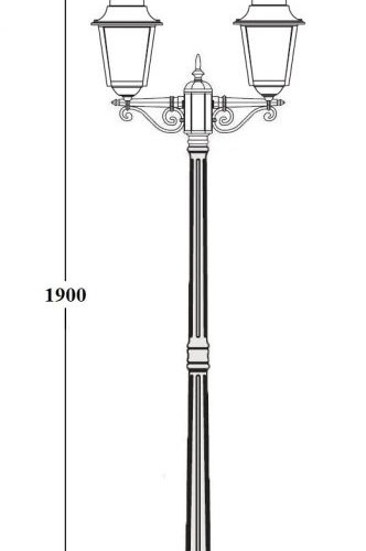 Наземный фонарь Oasis_Light QUADRO L 79908LA Bl