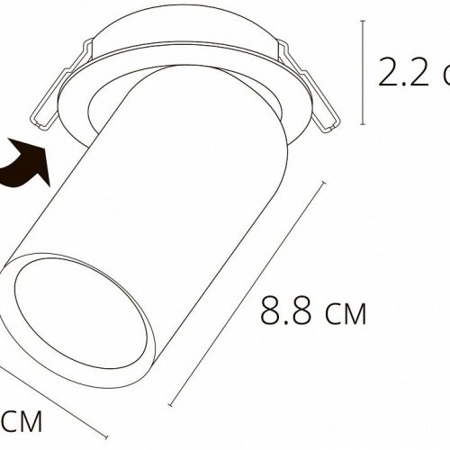 Встраиваемый светильник Arte Lamp Situla A3731PL-1BK