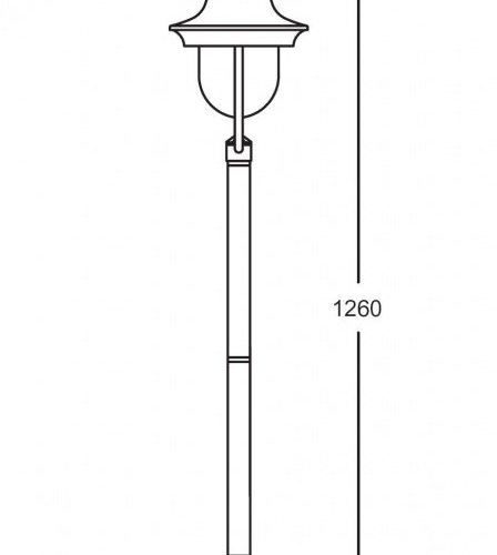 Наземный фонарь Oasis Light 84306c Bl