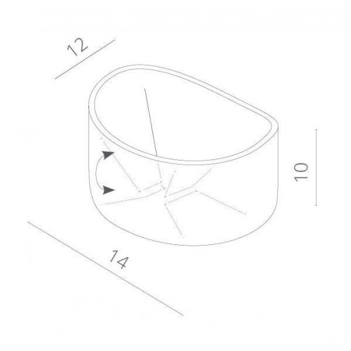 Настенный светильник Arte Lamp 1415 A1415AL-1WH