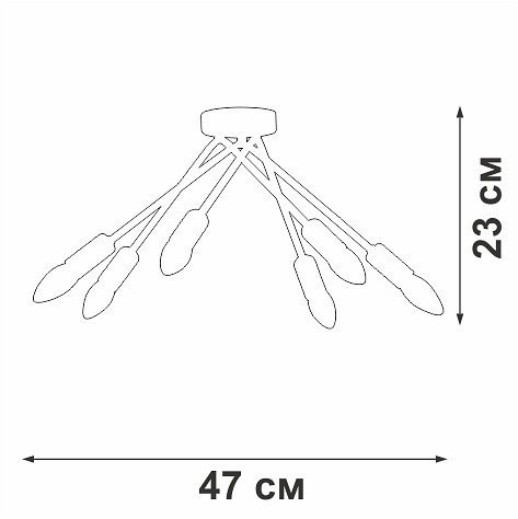 Потолочная люстра Vitaluce V3021 V3021-1/6PL