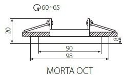 Точечные светильники Kanlux MORTA OCT-SR 26714