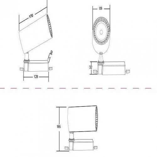 Трековый светодиодный светильник Maytoni TR003-1-40W3K-W