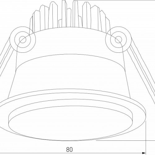 Встраиваемый светильник Elektrostandard Mils a064268