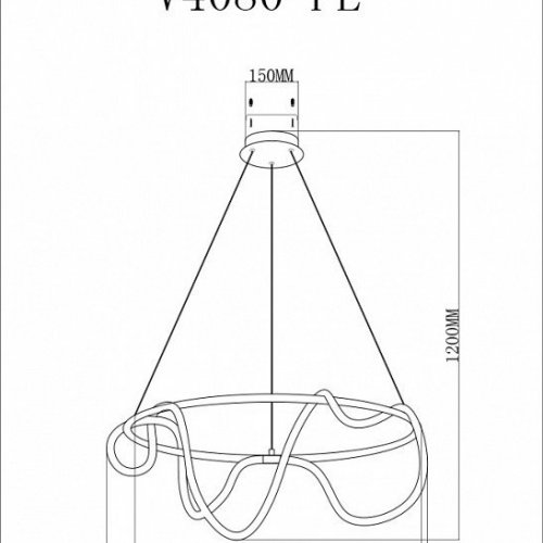 Подвесной светодиодный светильник Moderli True V4080-PL