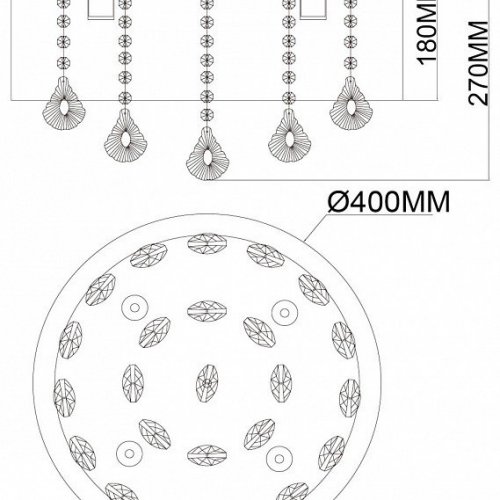 Потолочная люстра MW-Light Жаклин 465016304