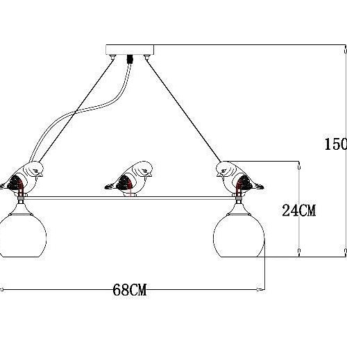 Подвесная люстра Arte Lamp Gemelli A2150SP-5WG