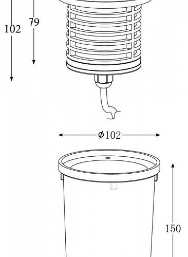 Встраиваемый светильник Deko-Light Build in ground lamp I WW 100133