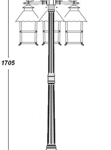 Наземный фонарь Oasis_Light CAIOR 2 81408B Gb