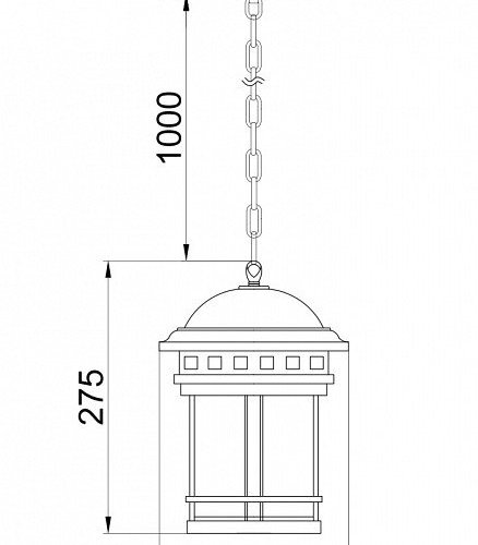 Уличный подвесной светильник Maytoni Salamanca O031PL-01BR