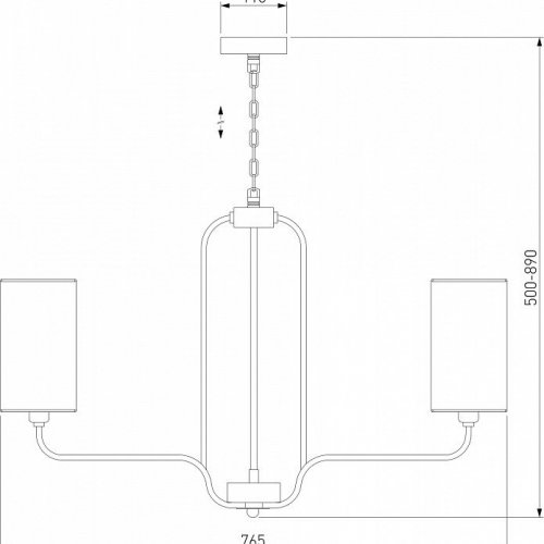 Подвесная люстра Eurosvet Purezza 60128/6 золото