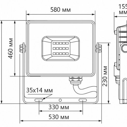 Светодиодный прожектор Feron LL-927 400W 6400K 41156