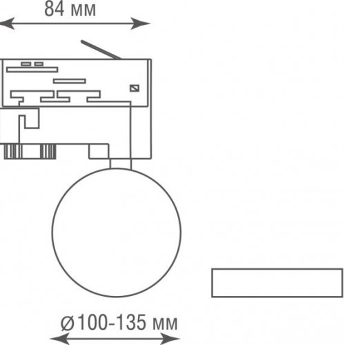 Трековый светильник Luna DL18791R12W1W Track