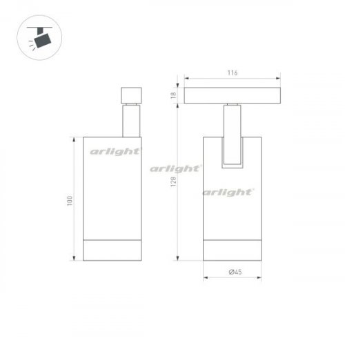 Трековый светильник Arlight 033625