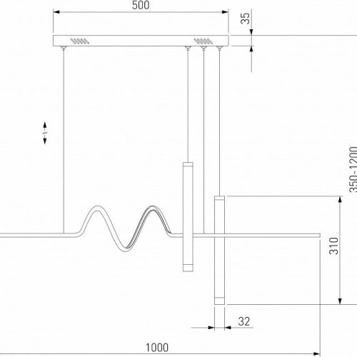 Подвесной светильник Eurosvet Brace 90267/2 черный