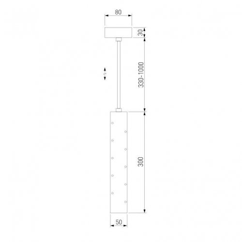 Подвесной светодиодный светильник Elektrostandard Bong 50214/1 Led хром a055666