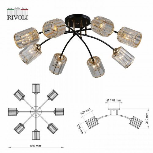 Потолочная люстра Rivoli Emanuelle 9101-308