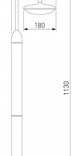 Наземный высокий светильник Elektrostandard Portal a063027