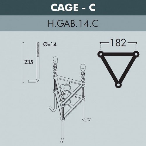 Наземный фонарь Fumagalli Simon U33.205.M21.AXH27