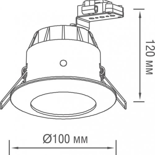 Встраиваемый светильник уличный N1519 N1519RAL9003