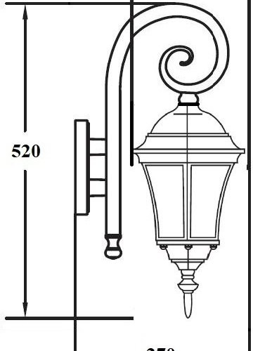 Настенный фонарь уличный Oasis_Light ASTORIA 1 S 91302S/18S Bl