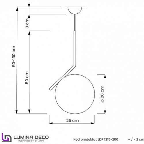 Подвесной светильник Lumina Deco LDP 1215-200 WT+MD